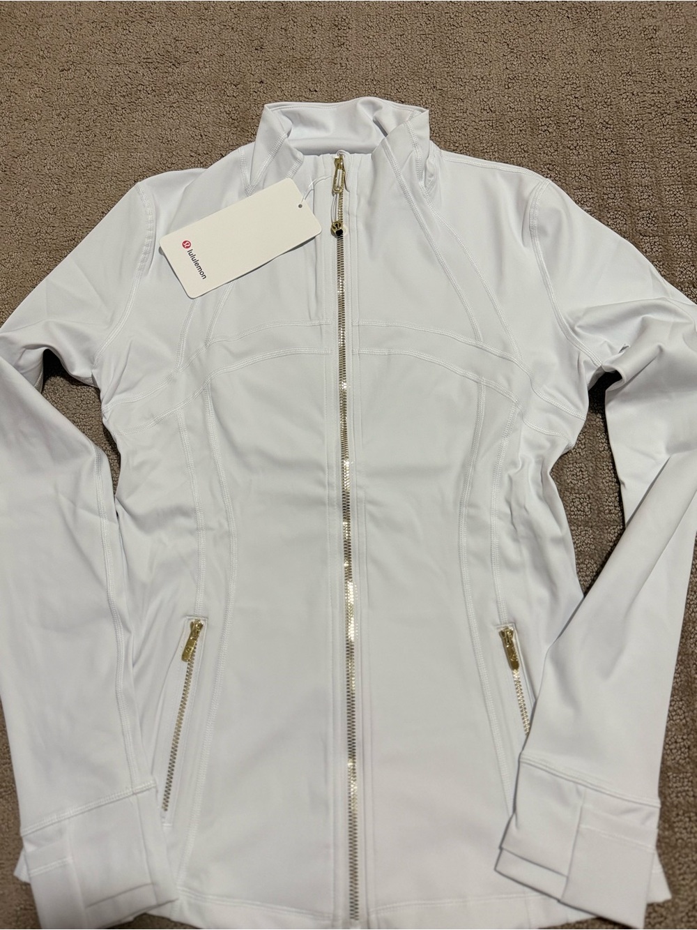 lululemon athletica White Full-Zip Performance Jacket